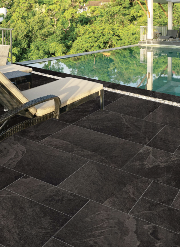 Obsidian Slate Porcelain Paving 900x600